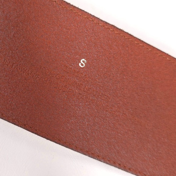 ANTHROPOLOGIE New SMALL Wide Corset Curved Belt GENUINE LEATHER WaistStyle Cedar